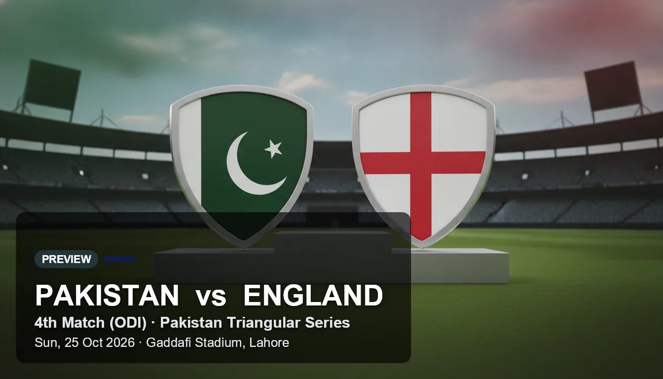 Pakistan v England Preview and Prediction: 4th ODI, Pakistan Triangular Series, Lahore