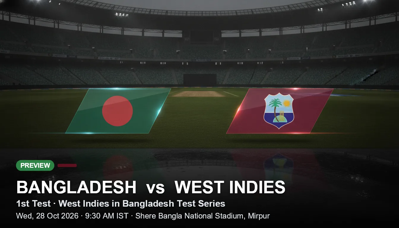 Bangladesh vs West Indies 1st Test Preview: Data Points to a Slight West Indies Edge