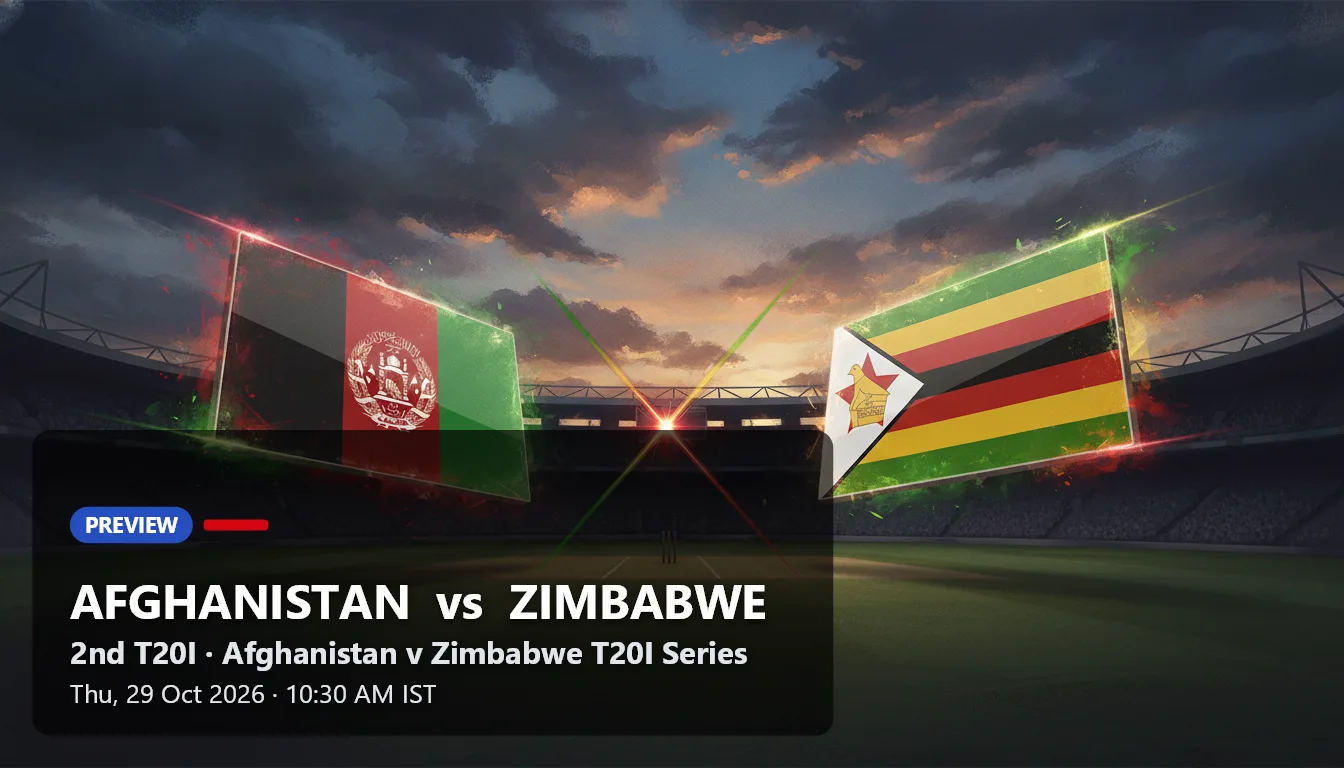 Afghanistan v Zimbabwe 2nd T20I Preview and Prediction: Data Favours Afghanistan